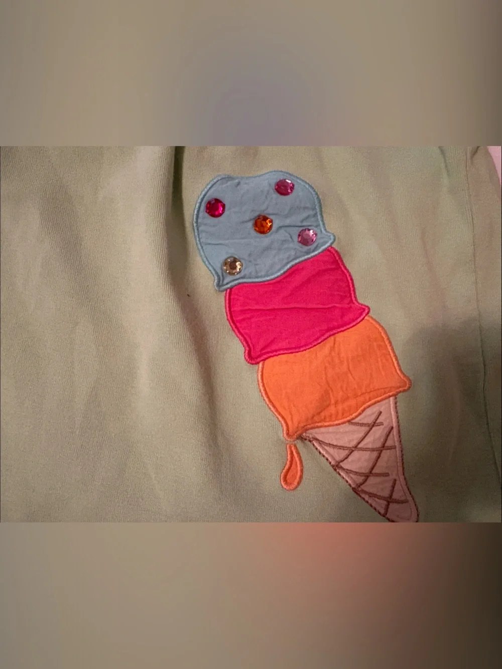 Gymboree Girls Tank Tops - Green, Mint & Cream Strawberry and Ice Cream Prints
